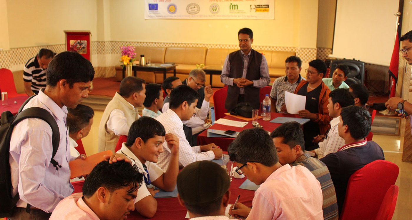 Press meet after official inauguration of  EU funded Project Enhancing Sub-National Good Governance in Nepal of Karnali Province